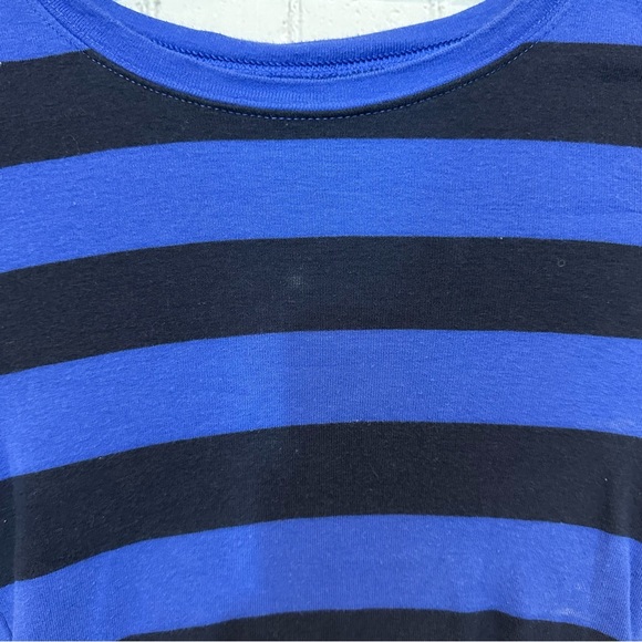 Old Navy blue and black striped long sleeve shirt - Picture 4 of 4